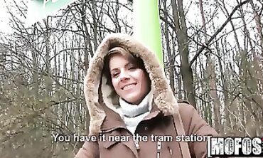 Euro Amateur Gets Pounded Outside In Public POV Blowjob