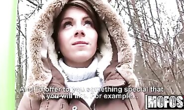Euro Amateur Gets Pounded Outside In Public POV Blowjob