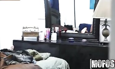 Creepy Stepbro POV: Brunette with Big Tits Tears Up