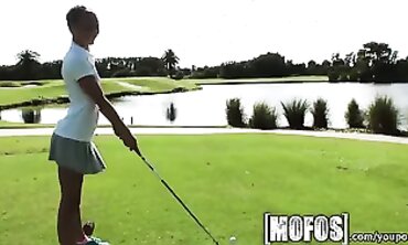 POV: Amateur Blonde Gets Humped at the Golf Course