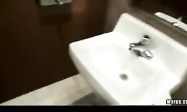 Latina Bikini Beauty Anal Hookup in Outdoor Toilet