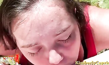 Kimberly Caprice: First Public Blowjob Orgy