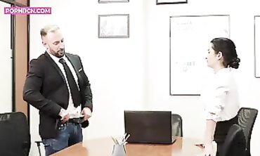 Bianka Blue Gets Banged by a Muscular Latino in the Office
