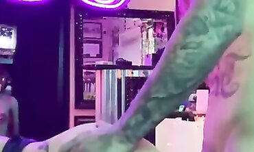 MILF Porn Star Gives Tattoo Artist a Facial After Getting Inked