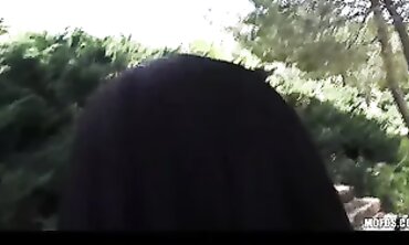 Gia Grace: Huge-Titted Asian Babe Humps Boyfriend in Public Park