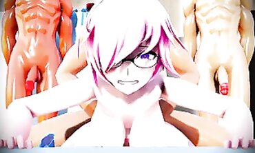 MMD R18: Intense Group Anal and Masturbation