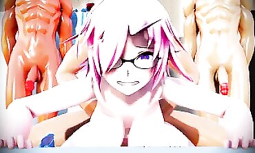 MMD R18: Intense Group Anal and Masturbation