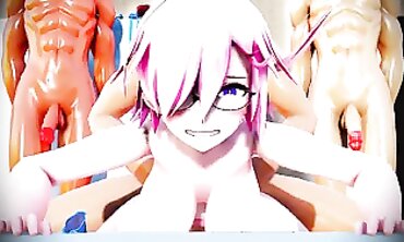MMD R18: Intense Group Anal and Masturbation
