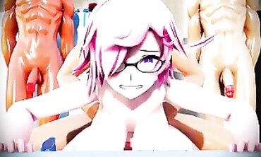 MMD R18: Intense Group Anal and Masturbation