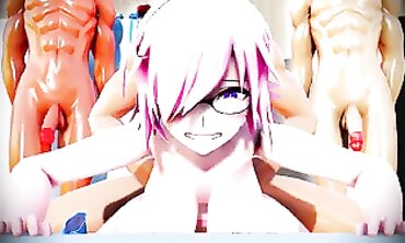 MMD R18: Intense Group Anal and Masturbation