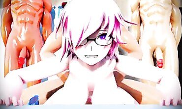 MMD R18: Intense Group Anal and Masturbation