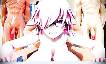 MMD R18: Intense Group Anal and Masturbation