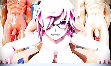 MMD R18: Intense Group Anal and Masturbation