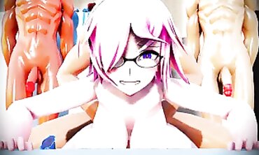 MMD R18: Intense Group Anal and Masturbation