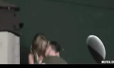 POV: Caught Cheating With A Thick-Breasted Blonde In The College Warehouse