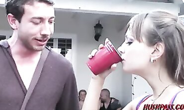 Nika Noire, Chloe Chanel & Aiden Starr in a Wild Frat Party Foursome