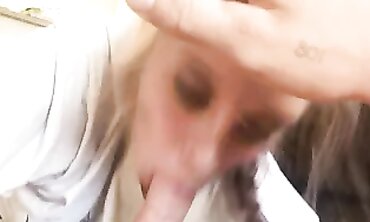 POV Amateur Cunt With Tattoos Blows Big Dick