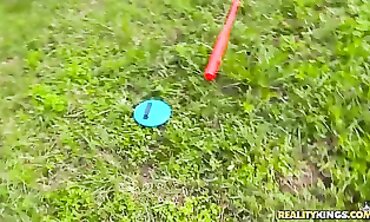 POV Reality: Skinny Bridgette Ryder Gets Poked Through The Fence