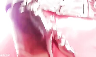 Arya Grander in Red Latex Catsuit Solo POV