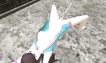D.Va Overwatch Anime: Hardcore Solo Machine Squirt