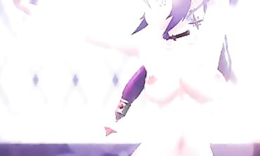 Keqing Genshin MMD: Soiree Group Sex & Squirt Party