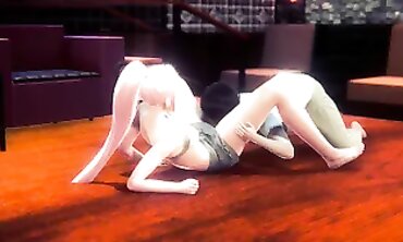 Korean Babe Gets Pussy Licked in Hotel Lobby