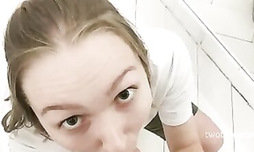 Risky POV Blowjob After Shopping In Apartment