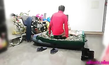Russian Girl in Latex Leggings Gets Hardcore Cowgirl Sex in Pants