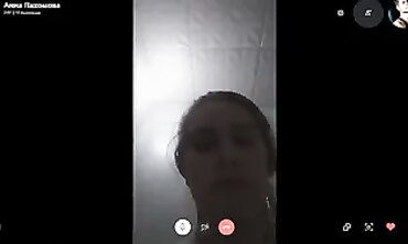 POV Webcam: Busty Russian Anna on Skype