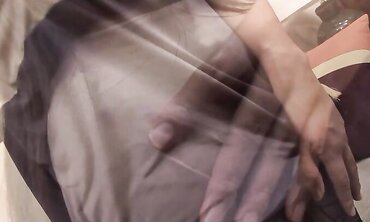 Lil' ultra-cutie came home from work and drilled her assfucking faux-cock