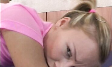 Blondie Alisson Keeps Pinkish Jug Top On To Get Humped And Covered