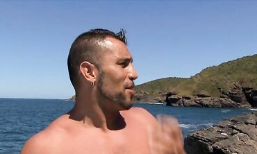 Vayana Has A Highly Public Threeway On A Jetty At The Beach