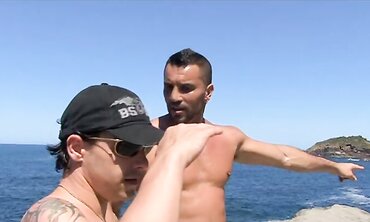 Vayana Has A Highly Public Threeway On A Jetty At The Beach