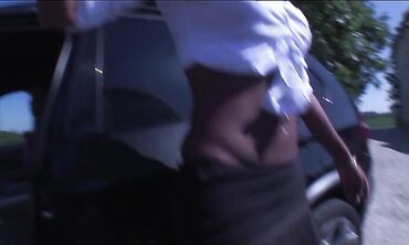 Fortunate Man Gets Tag Teamed By 2 Red-Hot T-Models