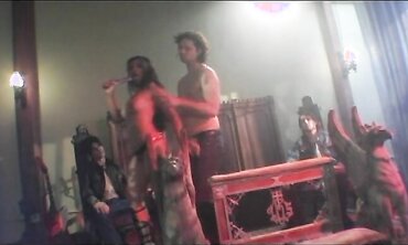 Dual Invasion, Cowgirl, Bootie To Facehole, Deep Facehole, Ass-Fuck, Switch Sides Cowgirl, Three-Way, Blow-Job, Spooning, Large Hard-On, Gang Fuck-A-Thon