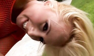 Georgia Is A Tasty Ash-Blonde Arched Over On The Stairs For An Anal Invasion Pummeling