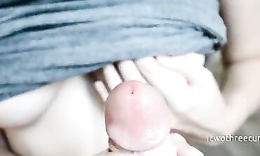 Step-Sis Makes Her Stepbrother Cum on Her Big Boobs