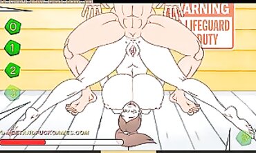 Meet and Boinked: Ample Breasted Family Cheer Crew - Beach Day