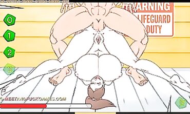 Meet and Boinked: Ample Breasted Family Cheer Crew - Beach Day