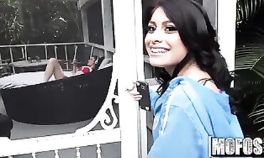 POV: Slender Latina Gets Pounded on the Pool Deck
