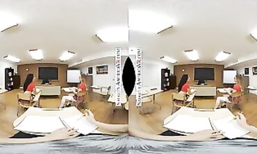 Classroom Orgy VR with Anne Claire Clouds & Jazmin Luv
