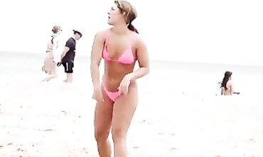 Joy's Hot Girlfriends Show Off Bikini Asses At The Beach