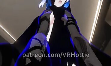 Blue-Haired Succubus POV Bondage with Blindfold