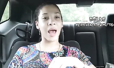 Natural Black Goddess Goes Deep Throat on Amateur Interracial