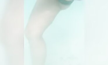 Blonde Paradise Beach Walk and Swim with Anal Plug