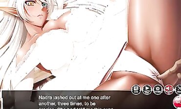 Nadra Vyrol & H-Gauze Battle in Taimanin Asagi Arena