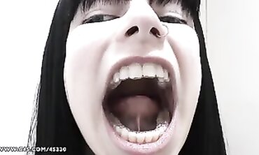 POV Babe Shows Off Plastic Retainer While Getting Stroked