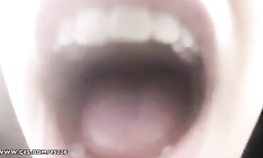 POV Babe Shows Off Plastic Retainer While Getting Stroked