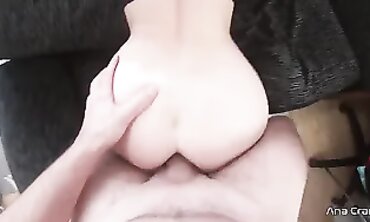 Blonde Bombshell Anal Creampie POV