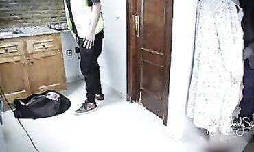 Boyfriend Watches His Mistress Get Screwed by a Plumber